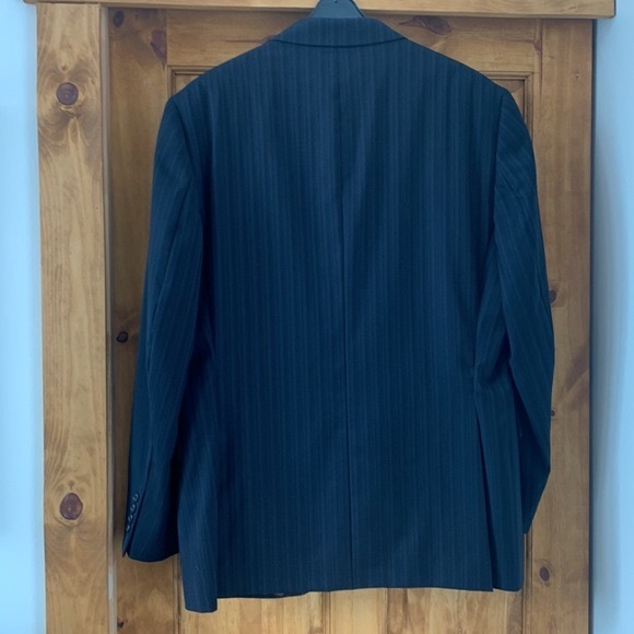 Jack Victor stripped dark blue suit, size M/L - Picture 7 of 13